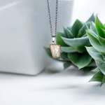 Jasper Stone Pendant with Leopard Skin Pattern on Stainless Steel Chain – Elegant, Lab-Certified Healing Jewelry