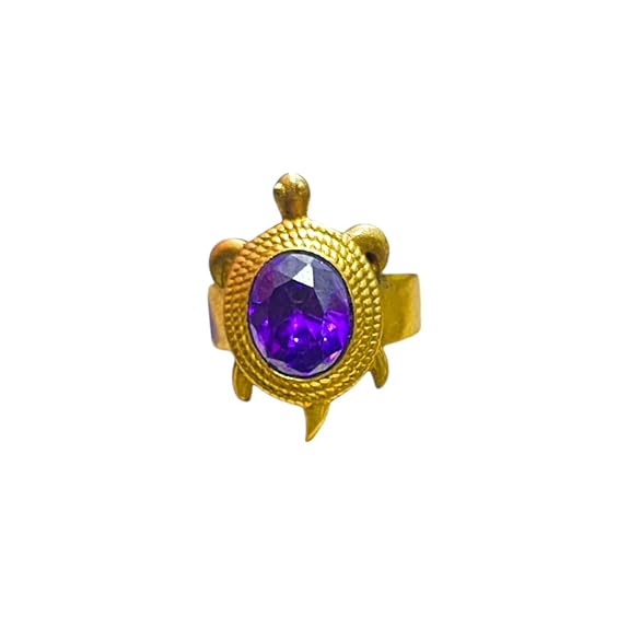 Kachua Jamunia Ring | Adjustable Kachua Ring for Men and Women | Jamunia Gemstone Ring in Ashtdhatu - Malawala
