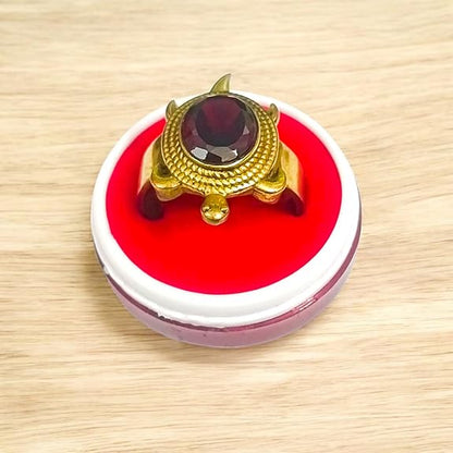 Kachua Manik Ring | Adjustable Kachua Ring for Men and Women | Manik Gemstone Ring in Ashtdhatu - Malawala