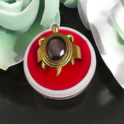 Kachua Manik Ring | Adjustable Kachua Ring for Men and Women | Manik Gemstone Ring in Ashtdhatu - Malawala