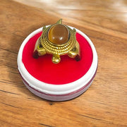 Kachua Tiger Eye Ring | Adjustable Kachua Ring for Men and Women | Tiger Eye Gemstone Ring in Ashtdhatu - Malawala