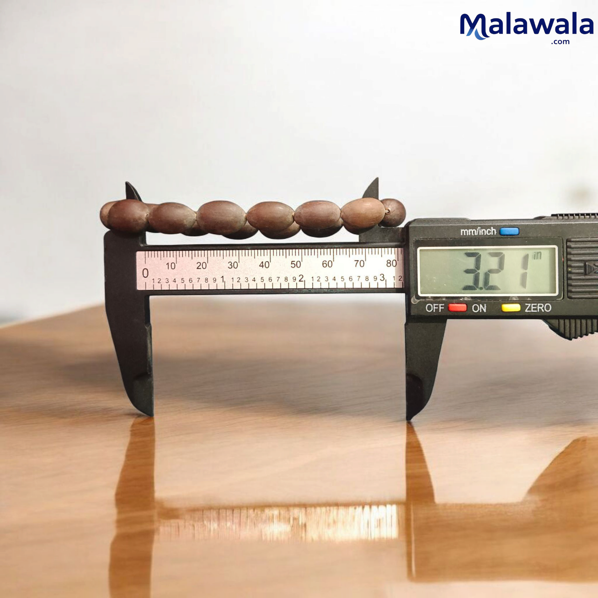 Kamal Gutta Bracelet - Natural Lotus Seed Beads for Spiritual Growth & Divine Blessings with Lab Certificate - Malawala