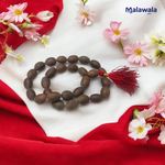 Kamal Gutta Mala - Natural Lotus Seed Beads for Spiritual Growth & Divine Blessings with Lab Certificate - Malawala