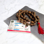 Kamal Gutta Mala - Natural Lotus Seed Beads for Spiritual Growth & Divine Blessings with Lab Certificate - Malawala