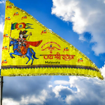 Khatu Shyam Ji Flag | Nisan Triangle | Baba Khatu Shyam Jhanda for Temple, Home, and Office – Malawala