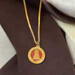 Kuber Kawach Locket in Gold Plated Chain - Divine Kuber Pendant for Wealth & Prosperity - Malawala