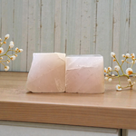 Lab-Certified Rose Quartz Stone Set of 2 in natural polished finish for love, healing, manifestation, and meditation