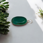 Lab Certified Green Agate (Hara Hakik) Pendant with adjustable black thread – natural healing gemstone for protection and spiritual use
