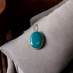 Lab Certified Green Agate (Hara Hakik) Pendant with adjustable black thread – natural healing gemstone for protection and spiritual use