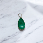 Lab Certified Green Agate (Hara Hakik) Pendant with adjustable black thread – natural healing gemstone for protection and spiritual use