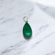 Lab Certified Green Agate (Hara Hakik) Pendant with adjustable black thread – natural healing gemstone for protection and spiritual use
