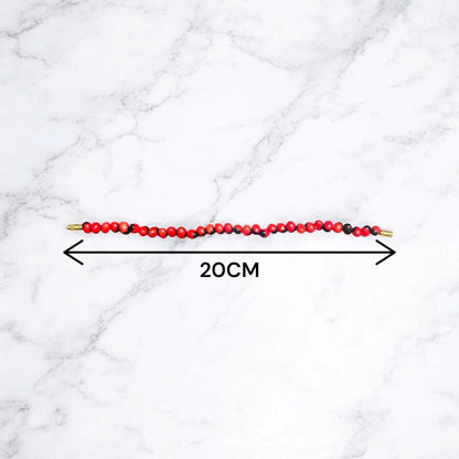 Lab Certified Red Gunja Bead Bracelet