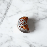 Lab certified Rudraksha pendant featuring 1 Mukhi and 5 Mukhi beads set in metal, designed for spiritual clarity and energy healing