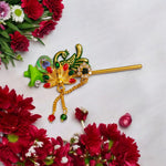 Laddu Gopal Bansuri | Beautiful Peacock with Zircon Design | Heavy Designer Bansuri | Malawala