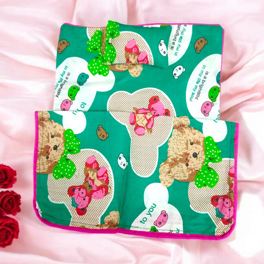Laddu Gopal Bedsheet With Pillow and Blanket | 8X9 Inch | Suitable for 0-5 No. Laddu Gopal | Krishna Comfortable Bedsheet Malawala