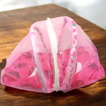 Laddu Gopal Comfortable Bed/Bister/Singhasan with Large Mosquito Net and 3 Pillows | Radha Rani Machardani | Laddu Gopal Ji Machardani | Suitable for 0-6 No. Laddu Gopal Malawala