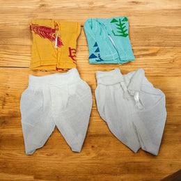 Laddu Gopal Cotton Dhoti Kurta for Summer | Set of 2 | Size 0–2 No. | Malawala