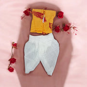 Laddu Gopal Cotton Dhoti Kurta for Summer | Set of 2 | Size 0–2 No. | Malawala