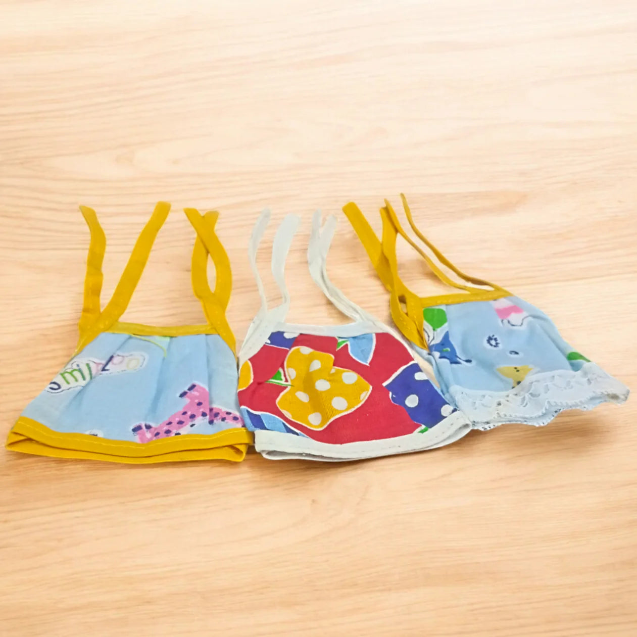 Laddu Gopal Jhabla 0-1 No. | Set of 3 Summer Dress for Laddu Gopal | Bal Gopal Jhabla Dress | Malawala