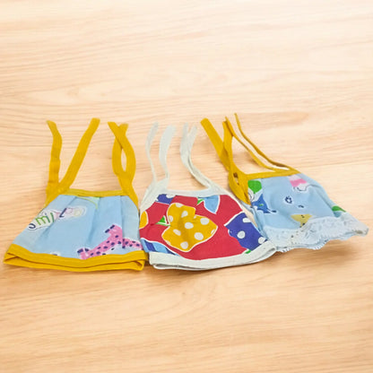 Laddu Gopal Jhabla 0-1 No. | Set of 3 Summer Dress for Laddu Gopal | Bal Gopal Jhabla Dress | Malawala