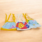 Laddu Gopal Jhabla 0-1 No. | Set of 3 Summer Dress for Laddu Gopal | Bal Gopal Jhabla Dress | Malawala