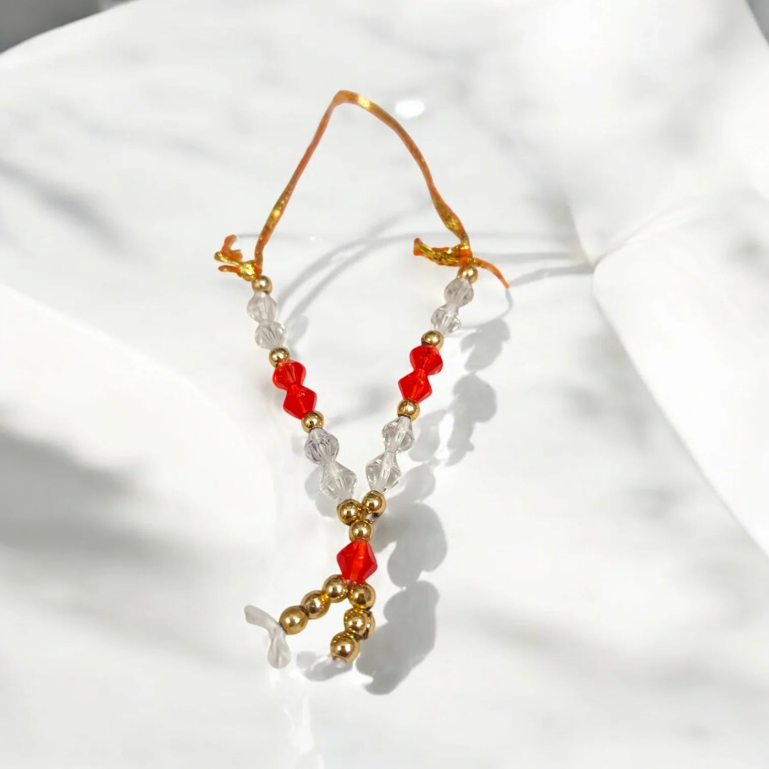 Laddu Gopal Mala in Zircon Design | Small Garland for God Idols | Adjustable Design Malawala