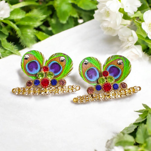 Laddu Gopal Morpankh Mukut | Peacock Design Malawala
