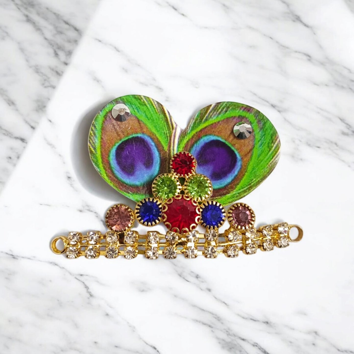 Laddu Gopal Morpankh Mukut | Peacock Design Malawala