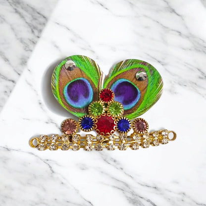Laddu Gopal Morpankh Mukut | Peacock Design Malawala