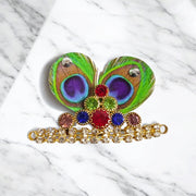 Laddu Gopal Morpankh Mukut | Peacock Design Malawala