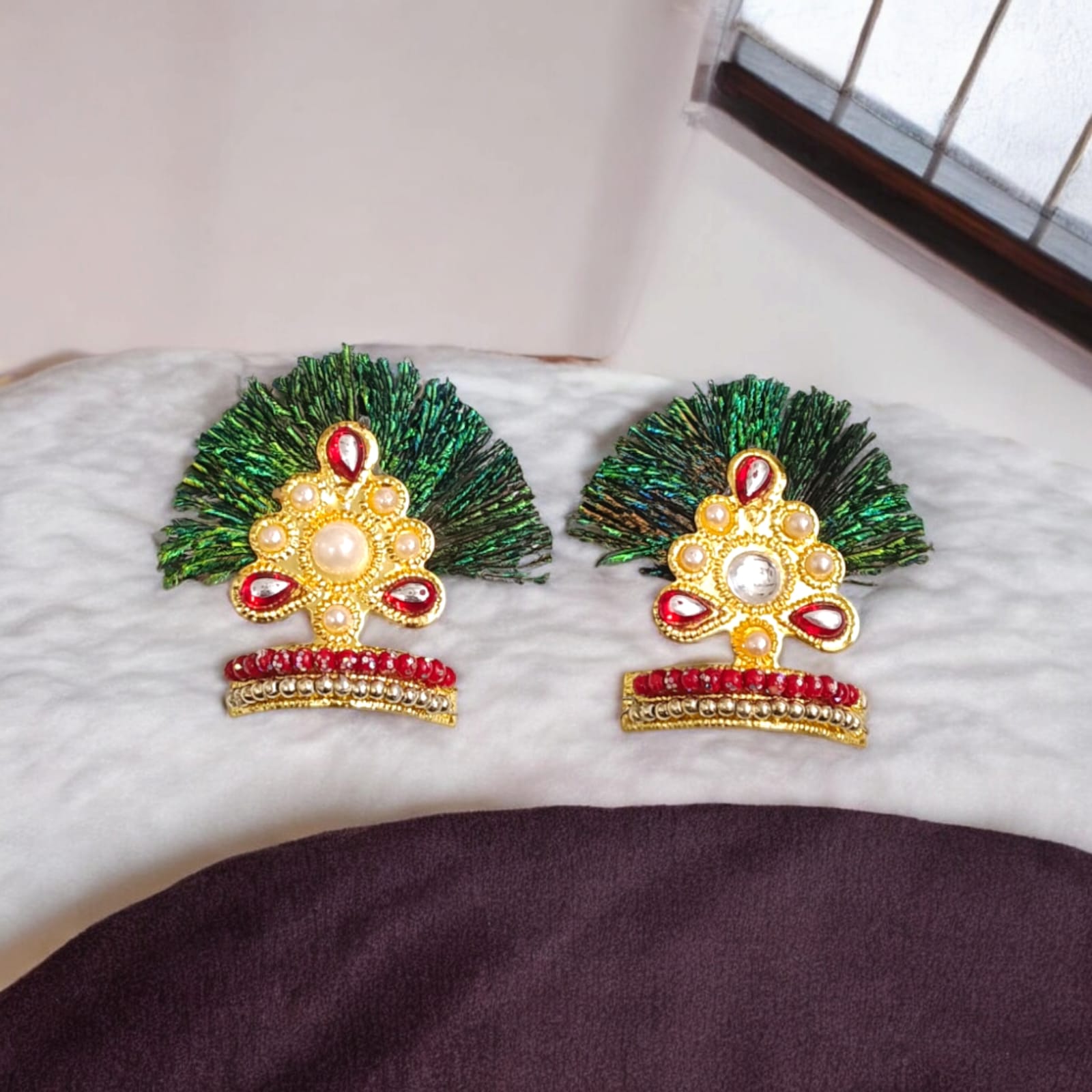 Laddu Gopal Mukut | Adjustable Bal Gopal Crown | Malawala
