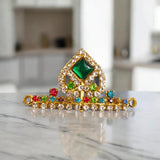 Laddu Gopal Mukut with Zircon Design | Laddu Gopal Crown | Adjustable Design | Malawala