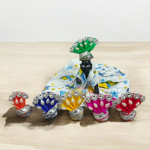 Laddu Gopal Pagdi | Set of 6 | Size 0 No. | Malawala