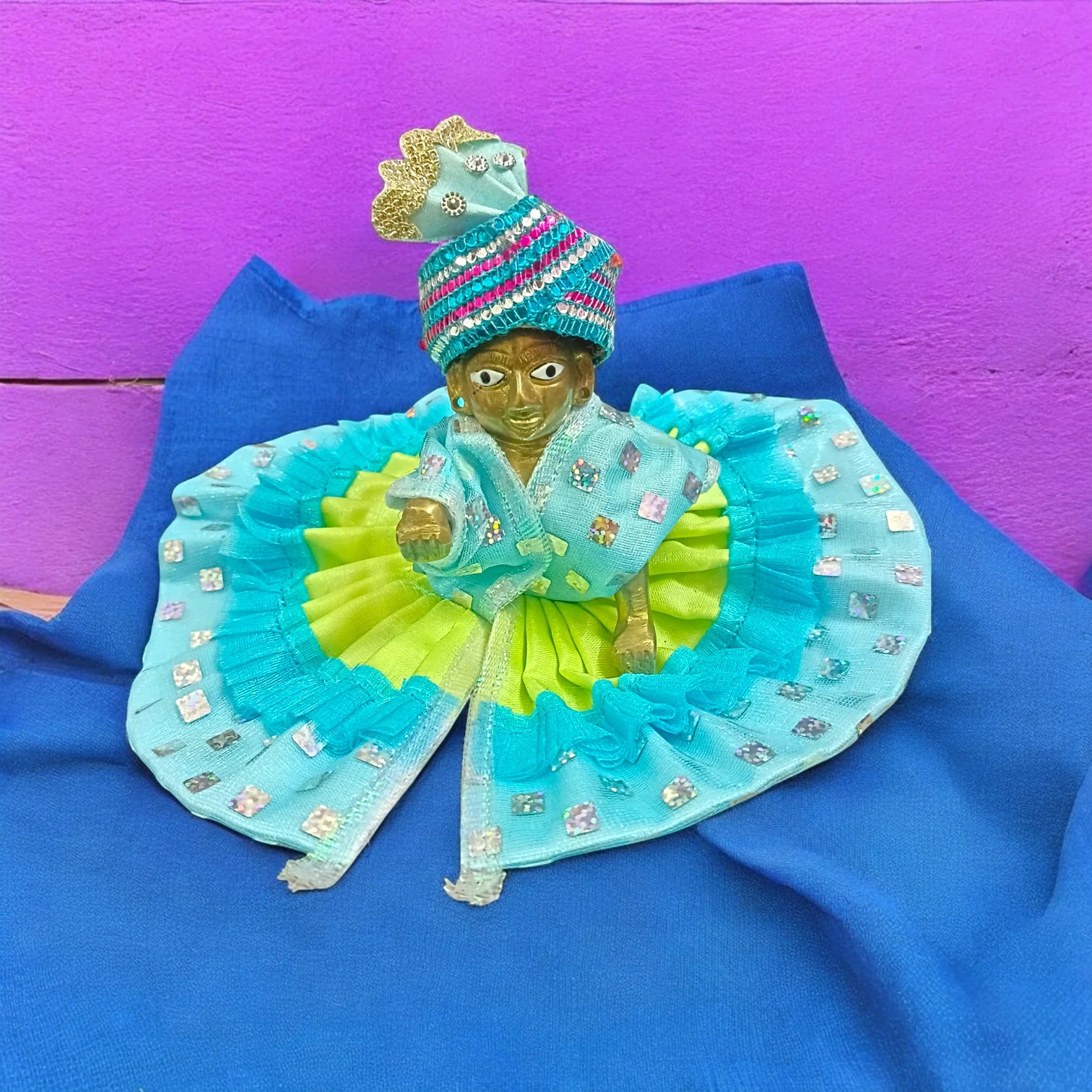 Laddu Gopal Pagdi | Set of 6 | Size 5 No. | Malawala