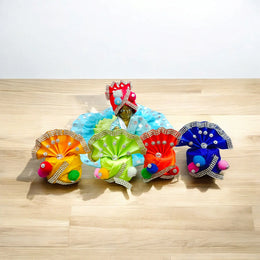 Laddu Gopal Pagdi | Size 6 No. | Multicolor Packs | Malawala