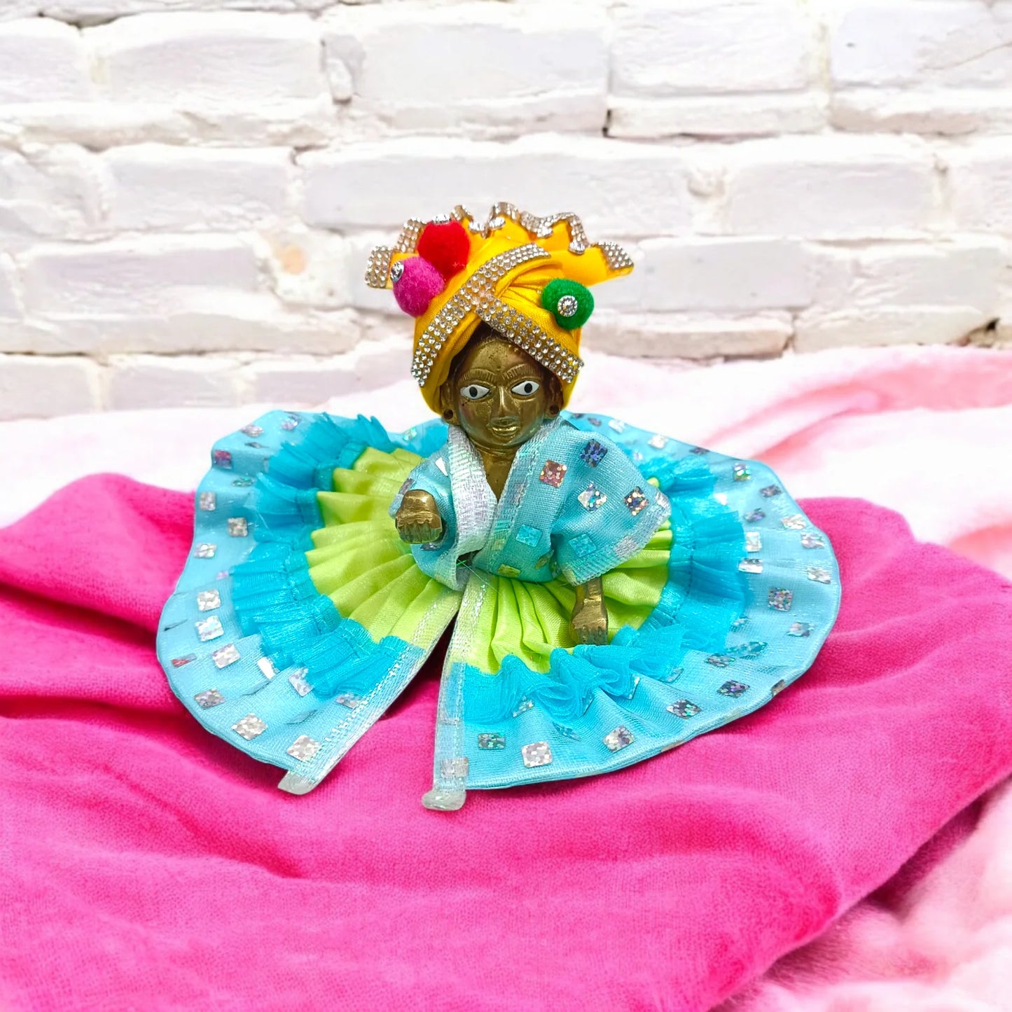 Laddu Gopal Pagdi | Size 6 No. | Multicolor Packs | Malawala