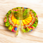Laddu Gopal Peacock Style Dress | Designer Dress | Laddu Gopal Poshak | Lord Krishna Dress | Size 1 No. Malawala