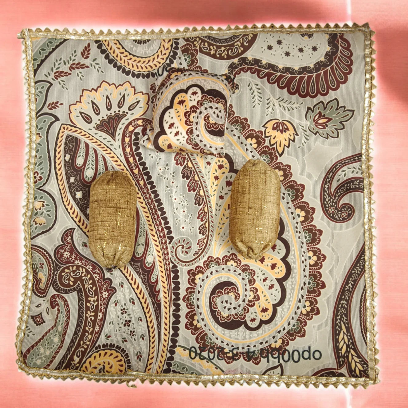 Laddu Gopal Premium Bedsheet With Pillow and Blanket | 12X12 inch King Size | Suitable for 0-6 No. Laddu Gopal Malawala