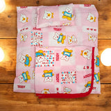 Laddu Gopal Puffed Bedsheet With Pillow and Blanket | Suitable for 0-4 No. Krishna Comfortable Bedsheet Malawala