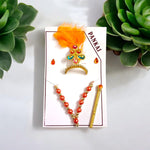 Laddu Gopal Shringaar Set | Mukut, Bangle, Mala, Earrings, Bansuri, Bindi | Malawala
