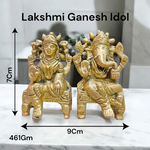Lakshmi Ganesh Brass Murti | For Wealth | Malawala
