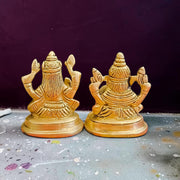 Lakshmi Ganesh Brass Murti for wealth prosperity success home temple decor brass idol for puja vastu spiritual gift