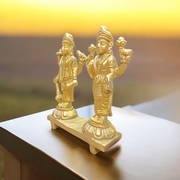 Lakshmi Narayan | Pure Brass Laxmi Narayan Idols Pair | Malawala