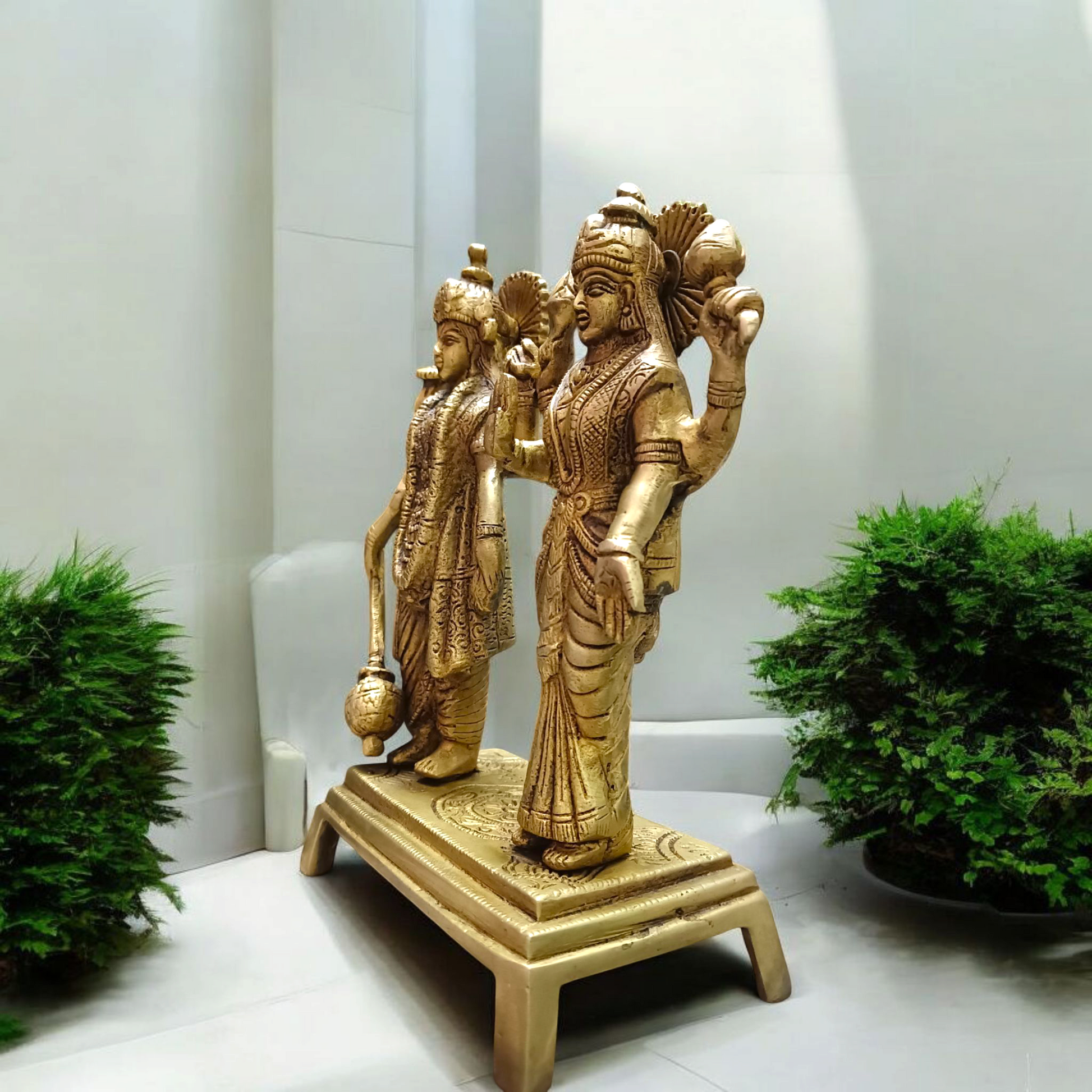 Lakshmi Narayan Standing Pose | Pure Brass Idol Malawala