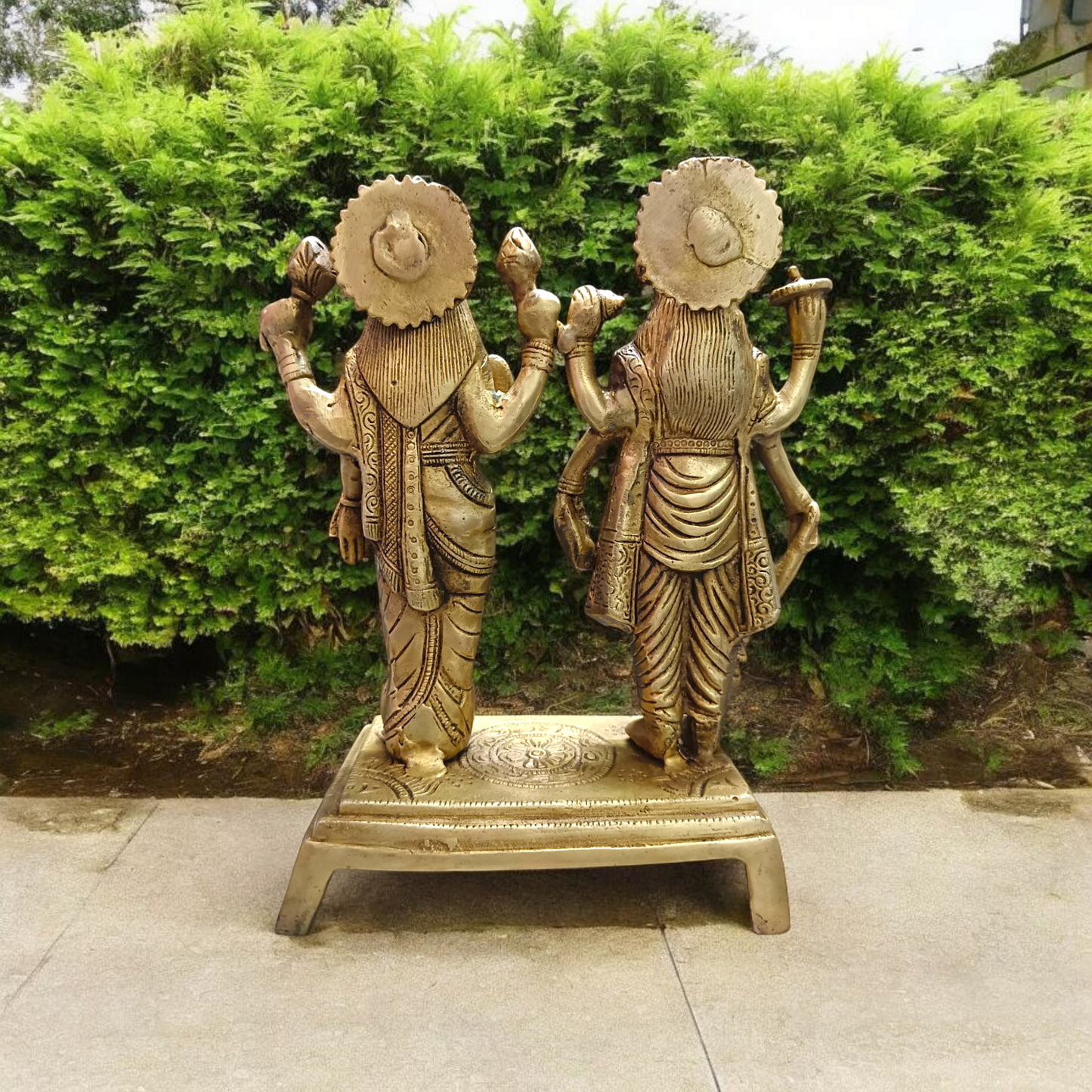 Lakshmi Narayan Standing Pose | Pure Brass Idol Malawala