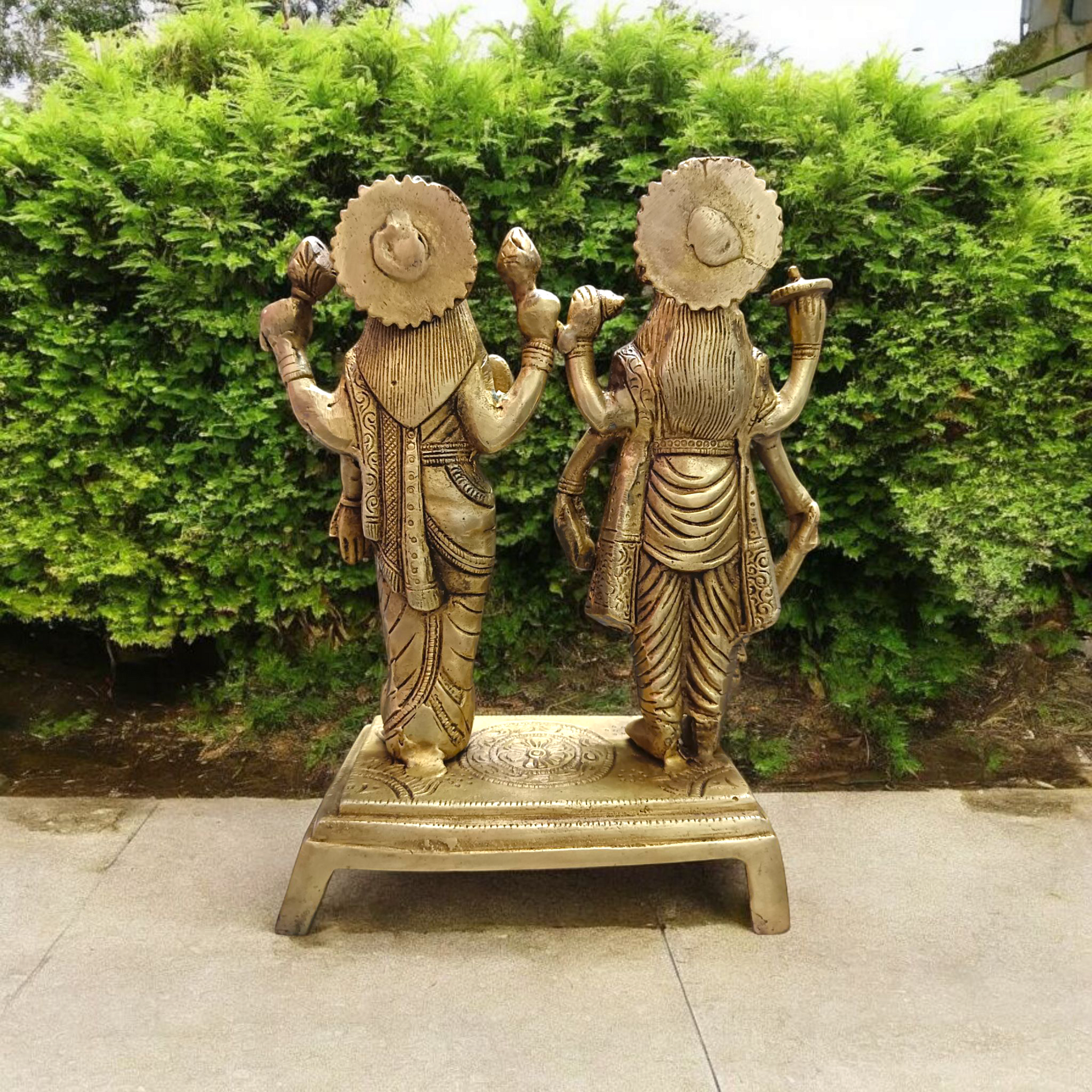 Lakshmi Narayan Standing Pose | Pure Brass Idol Malawala