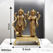 Lakshmi Narayan Standing Pose | Pure Brass Idol Malawala