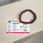 Lal Chandan Bracelet - Natural Red Sandalwood for Passion & Spiritual Protection with Lab Certificate - Malawala