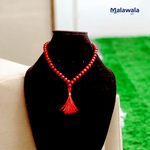 Lal Chandan Mala - Natural Red Sandalwood Mala for Passion & Spiritual Protection with Lab Certificate - Malawala