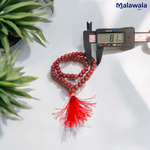 Lal Chandan Mala - Natural Red Sandalwood Mala for Passion & Spiritual Protection with Lab Certificate - Malawala